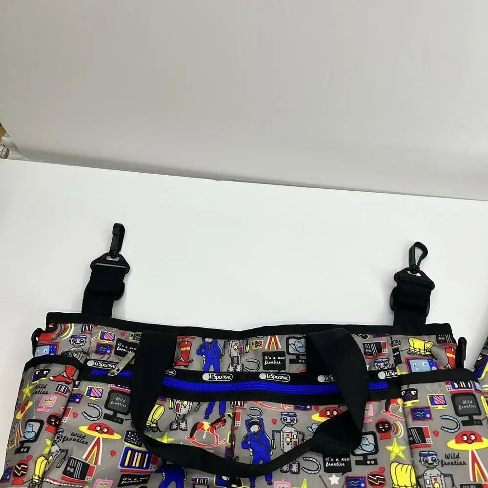 LeSportsac Ryan Baby Tote Diaper Bag Buckaroo HTF Rare With Changing Pad